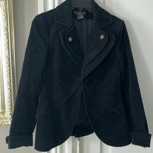 Anthropologie LUII Velvet blazer